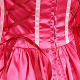 Beauty and the Beast Belle Women Pink Dress Cosplay Costume Halloween Carnival Party Suit