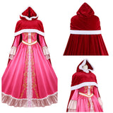Beauty and the Beast Belle Women Pink Dress Cosplay Costume Halloween Carnival Party Suit