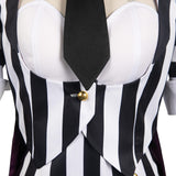 Beetle Juice Black and White Striped Suit Cosplay Costume Outfits