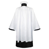 Beetle Juice Priest White Robe Cosplay Costume Outfits Halloween Carnival Suit