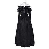 Beetlejuice 2024 Betelgeuse's Wife Delores Black Dress Cosplay Costume Outfits Halloween Carnival Suit