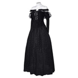 Beetlejuice 2024 Betelgeuse's Wife Delores Black Dress Cosplay Costume Outfits Halloween Carnival Suit