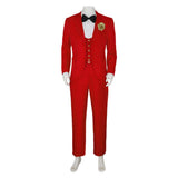 Beetlejuice Betelgeuse Red Suit Cosplay Costume Halloween Carnival Party Suit