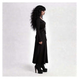 Beetlejuice Lydia Black Dress Cosplay Costume Halloween Carnival Party Suit