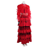 Beetlejuice The Musical Lydia Deetz Cosplay Red Wedding Dress For Female Halloween Carnival Party Suit