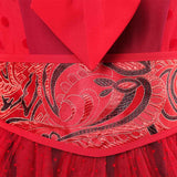Beetlejuice The Musical Lydia Deetz Cosplay Red Wedding Dress For Female Halloween Carnival Party Suit