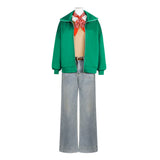 Bibi Blocksberg Bibi Green Cosplay Costume For Adult Female Halloween Carnival Party Suit