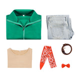 Bibi Blocksberg Bibi Green Cosplay Costume For Adult Female Halloween Carnival Party Suit