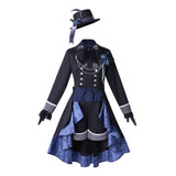 Black Butler Ciel Phantomhive Cosplay Blue Dress Halloween Carnival Party Suit