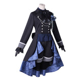 Black Butler Ciel Phantomhive Cosplay Blue Dress Halloween Carnival Party Suit