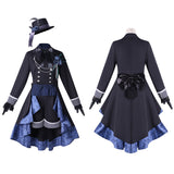 Black Butler Ciel Phantomhive Cosplay Blue Dress Halloween Carnival Party Suit
