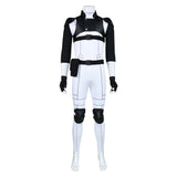 Black Torch Jirou Azuma White Jumpsuit Cosplay Costume Halloween Carnival Party Suit