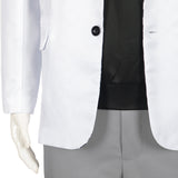 BLUE LOCK Nagi Seishiro Adult Man White Outfit Cosplay Costume Halloween Carnival Party Suit   