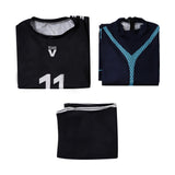 BLUE LOCK Nagi Seishiro Black Soccer Jersey Cosplay Costume Halloween Carnival Party Suit