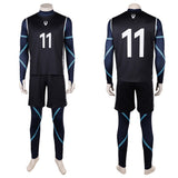 BLUE LOCK Nagi Seishiro Black Soccer Jersey Cosplay Costume Halloween Carnival Party Suit