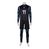 BLUE LOCK Nagi Seishiro Black Soccer Jersey Cosplay Costume Halloween Carnival Party Suit