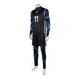 BLUE LOCK Nagi Seishiro Black Soccer Jersey Cosplay Costume Halloween Carnival Party Suit