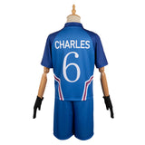 Blue Lock New Hero Battle Charles Chevalier P.X.G Team Uniform Unisex Cosplay Costume Outfits