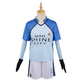 Blue Lock New Hero Battle MANSHINE CITY Team Uniform Unisex Cosplay Costume Outfits Halloween Carnival Suit