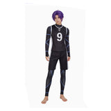 BLUE LOCK Reo Mikage Black Outfit Male Cosplay Costume Halloween Carnival Party Suit