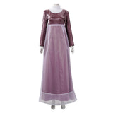 Bridgerton Sophie Beckett Brown Dress Cosplay Costume Halloween Carnival Party Suit