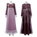 Bridgerton Sophie Beckett Brown Dress Cosplay Costume Halloween Carnival Party Suit