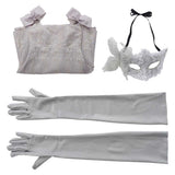 Bridgerton Sophie Beckett Cosplay White Dress For Halloween Carnival Party 