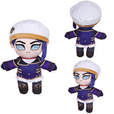 Arcane League of Legends Season 2 Caitlyn Kiramman Cosplay Plush Toys Unisex White Purple Cartoon Soft Stuffed Dolls Mascot Birthday Xmas Gift