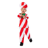 Candy Cane Kids Cosplay Costume Christmas Outfits    
