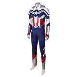 Captain America Sam Wilson Cosplay Costume Halloween Carnival Suit
