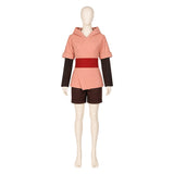 Cara Women Pink Hooded Set Cosplay Costume Halloween Carnival Party Suit
