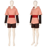 Cara Women Pink Hooded Set Cosplay Costume Halloween Carnival Party Suit