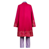 Charlie and the Chocolate Factory Willy Wonka Red Outfit Cosplay Costume Halloween Carnival Party Suit