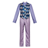 Charlie and the Chocolate Factory Willy Wonka Red Outfit Cosplay Costume Halloween Carnival Party Suit