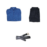 Chikyuu no Undou ni Tsuite Rafał Blue Outfit Cosplay Costume Halloween Carnival Party Suit