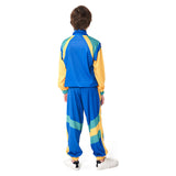 Children Stage Costume Blue Retro Dance Clothes Sportwear Set Outfits For Children