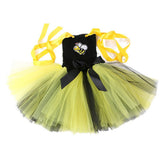 Childrenswear Bee Wings Yellow Set Girl's Mesh TUTU Skirt