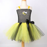Childrenswear Bee Wings Yellow Set Girl's Mesh TUTU Skirt