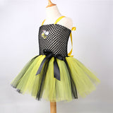 Childrenswear Bee Wings Yellow Set Girl's Mesh TUTU Skirt