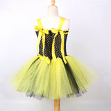 Childrenswear Bee Wings Yellow Set Girl's Mesh TUTU Skirt