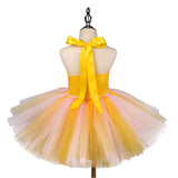 Childrenswear Girls Duck Yellow Tutu Skirt Mesh Skirt Cosplay Costume Outfits Halloween Carnival Suit