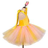 Childrenswear Girls Duck Yellow Tutu Skirt Mesh Skirt Cosplay Costume Outfits Halloween Carnival Suit