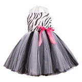 Childrenswear Girls Zebra Cosplay Tutu Skirt Mesh Skirt Cosplay Costume Outfits Halloween Carnival Suit