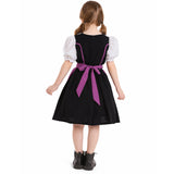 Childrenswear Kids Children Girls Beer Festival Purple Maid Dress Cosplay Costume Outfits