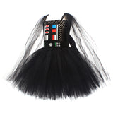 Childrenswear Kids Children Girls Black Jedi  ﻿TuTu Mesh Dress Cosplay Costume Outfits