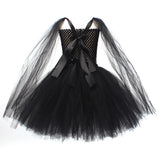 Childrenswear Kids Children Girls Black Jedi  ﻿TuTu Mesh Dress Cosplay Costume Outfits