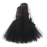 Childrenswear Kids Children Girls Black Jedi  ﻿TuTu Mesh Dress Cosplay Costume Outfits
