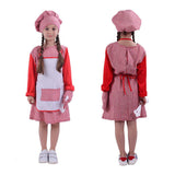 Childrenswear Kids Children Girls Chef Clothes Cosplay Costume Outfits Halloween Carnival Suit Children