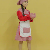 Childrenswear Kids Children Girls Chef Clothes Cosplay Costume Outfits Halloween Carnival Suit Children