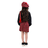Childrenswear Kids Children Girls Scottish Plaid Skirt